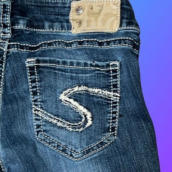 Silver Suki Mid Slim Bootcut Jeans Size 27x29 #186 - Picture 6 of 6